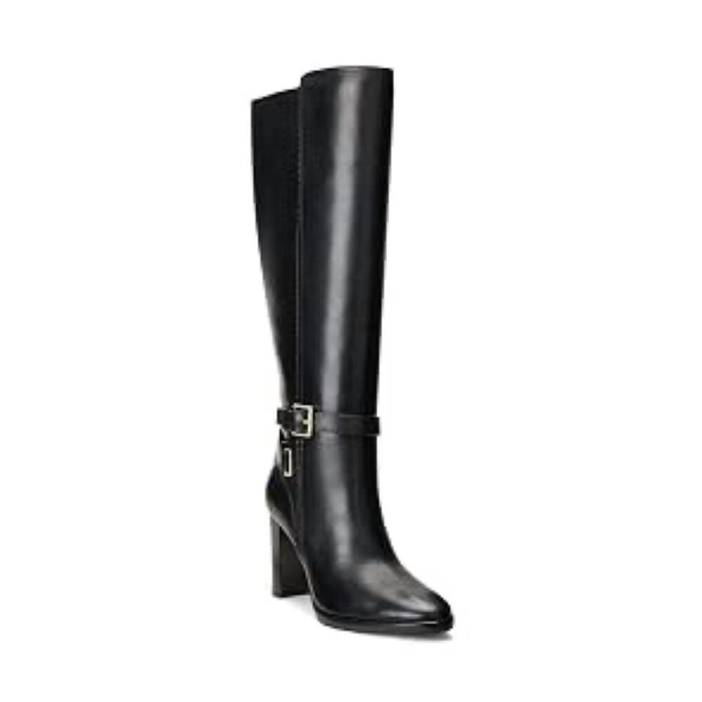 NEW RALPH LAUREN women's manchester knee high boot in black